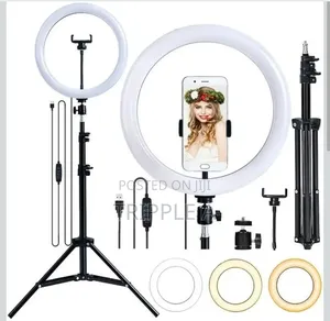 Beauty Live Led Ring Light With Tripod 10inch