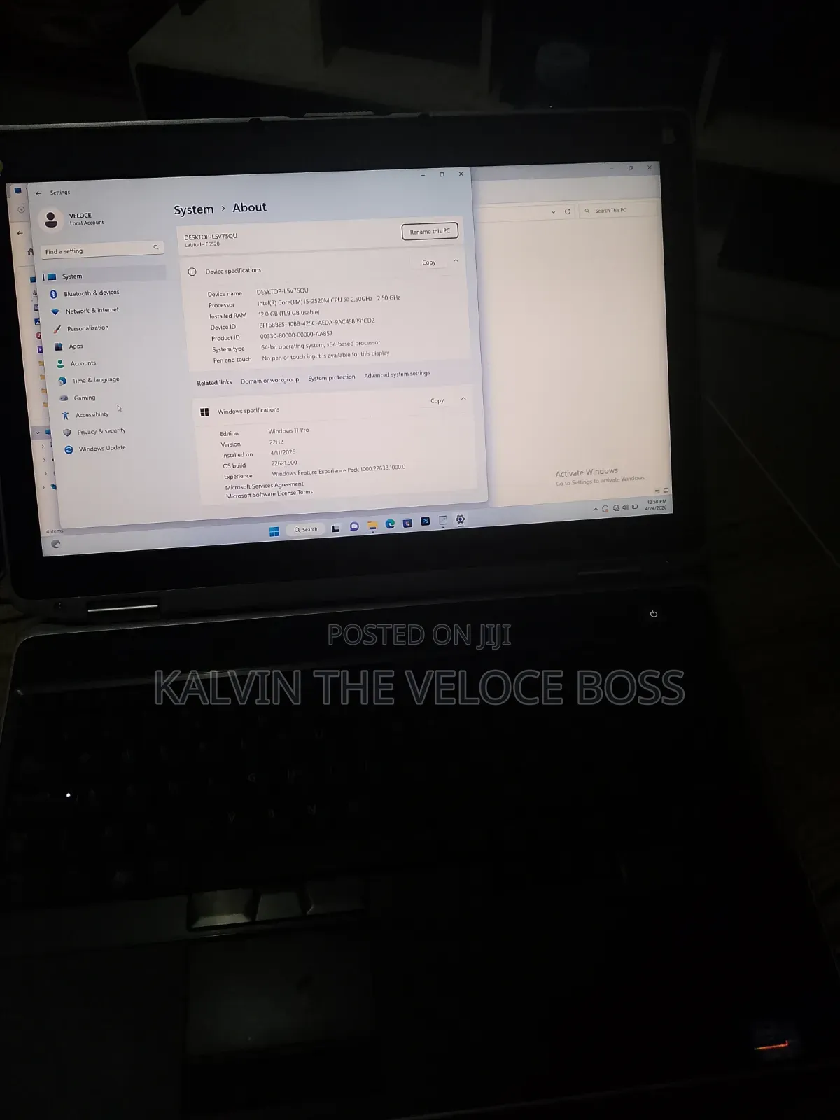 Laptop Dell Latitude 7400 12GB Intel Core i5 SSD 500GB