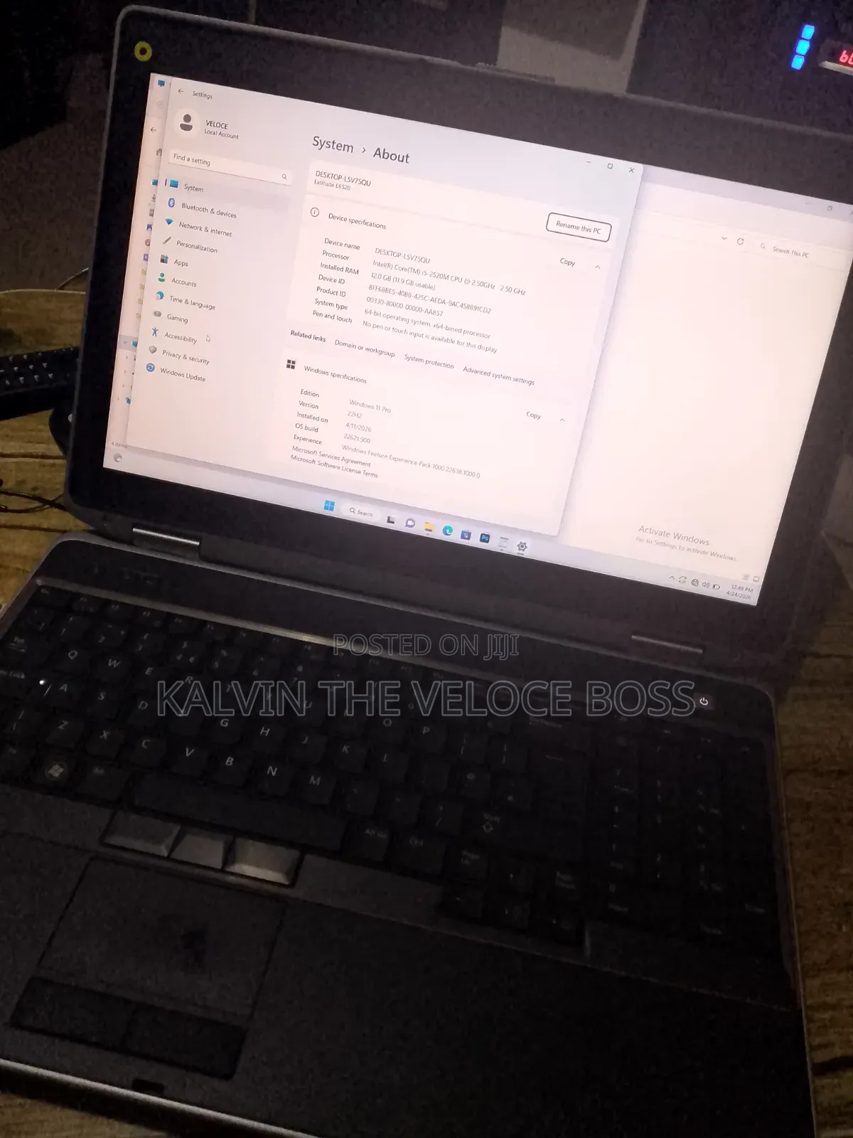 Laptop Dell Latitude 7400 12GB Intel Core i5 SSD 500GB