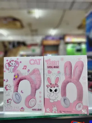 Children Headphones /Bunny-Themed Wireless Headphones