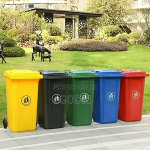 240l Plastic Wheeled Trash Bins Designed for Waste Sorting.