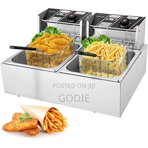 12 Commercial Double Tank Electric Deep Fryer.