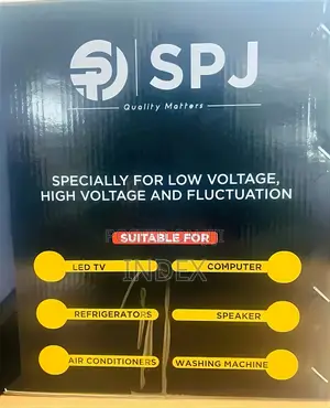 SPJ Automatic Voltage Regulator 2000w - Black(2 Yrs Wrty)