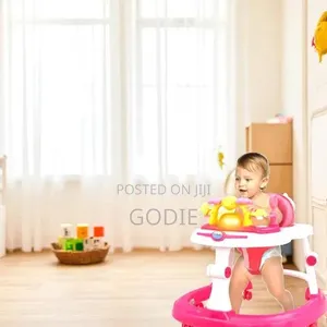 Baby Multifunctional Musical Walker-pink