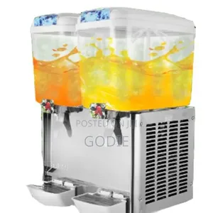 Commercial Cold Beverage Juice Double Dispenser .