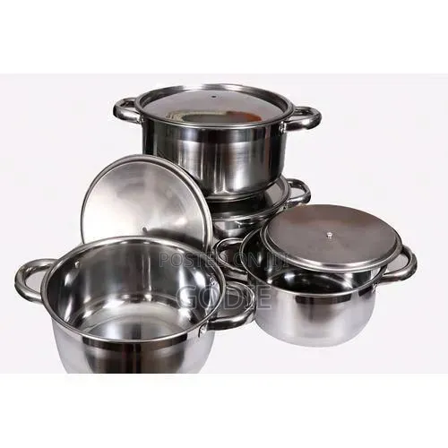 Genera 4 PCS Cookware Set With Covers - Silver