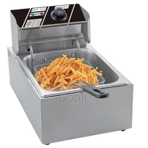 Maxplus 6 Litres Stainless Steel Electric Deep Fryer - Silver