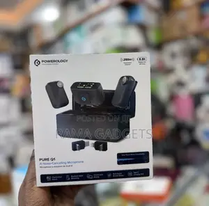 Powerology Pure Q1 Ai Noise-Cancelling Microphone System.