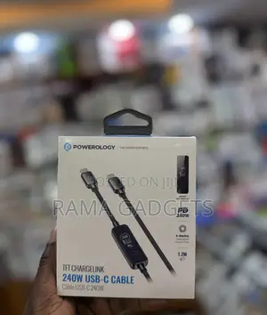 Powerology TFT Chargelink 240w Usb-C Cable.