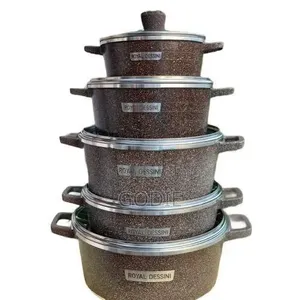 Dissini Italy 10 Piece Non-Stick Serving Dishes Saucepans Cookware