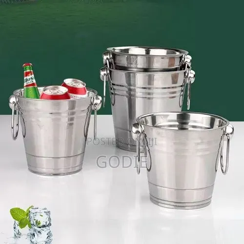 Stainless Steel Ice Bucket - Silver (1pc