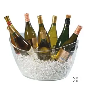 Acrylic 6 Bottle Champagne,Wine Ice Bucket, - Colour May Vary