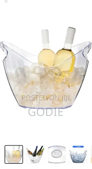 Acrylic 6 Bottle Champagne,Wine Ice Bucket, - Colour May Vary