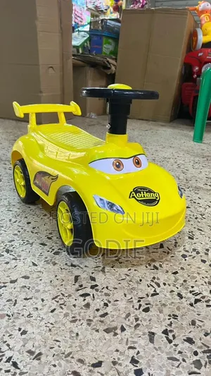 Children's Yellow Foot-to-floor Ride-on Toy Car,
