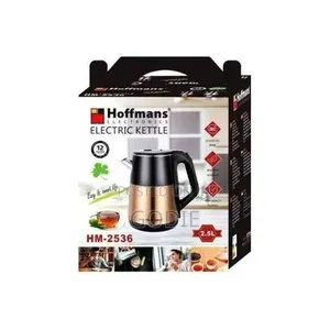 Hoffmans Electric Kettle 2.5l Hm- Brown, Black