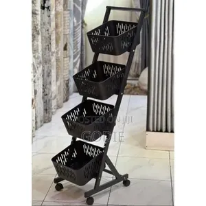 4-tier Rolling Fruit And Vegetable Storage Rack