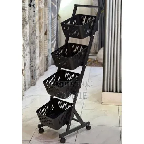 4-tier Rolling Fruit And Vegetable Storage Rack