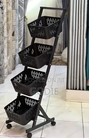 4-tier Rolling Fruit And Vegetable Storage Rack