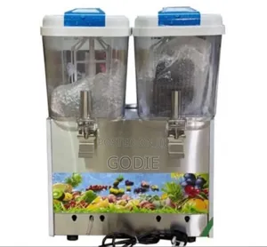 Commercial Juice Dispenser With a Double Tank Design.