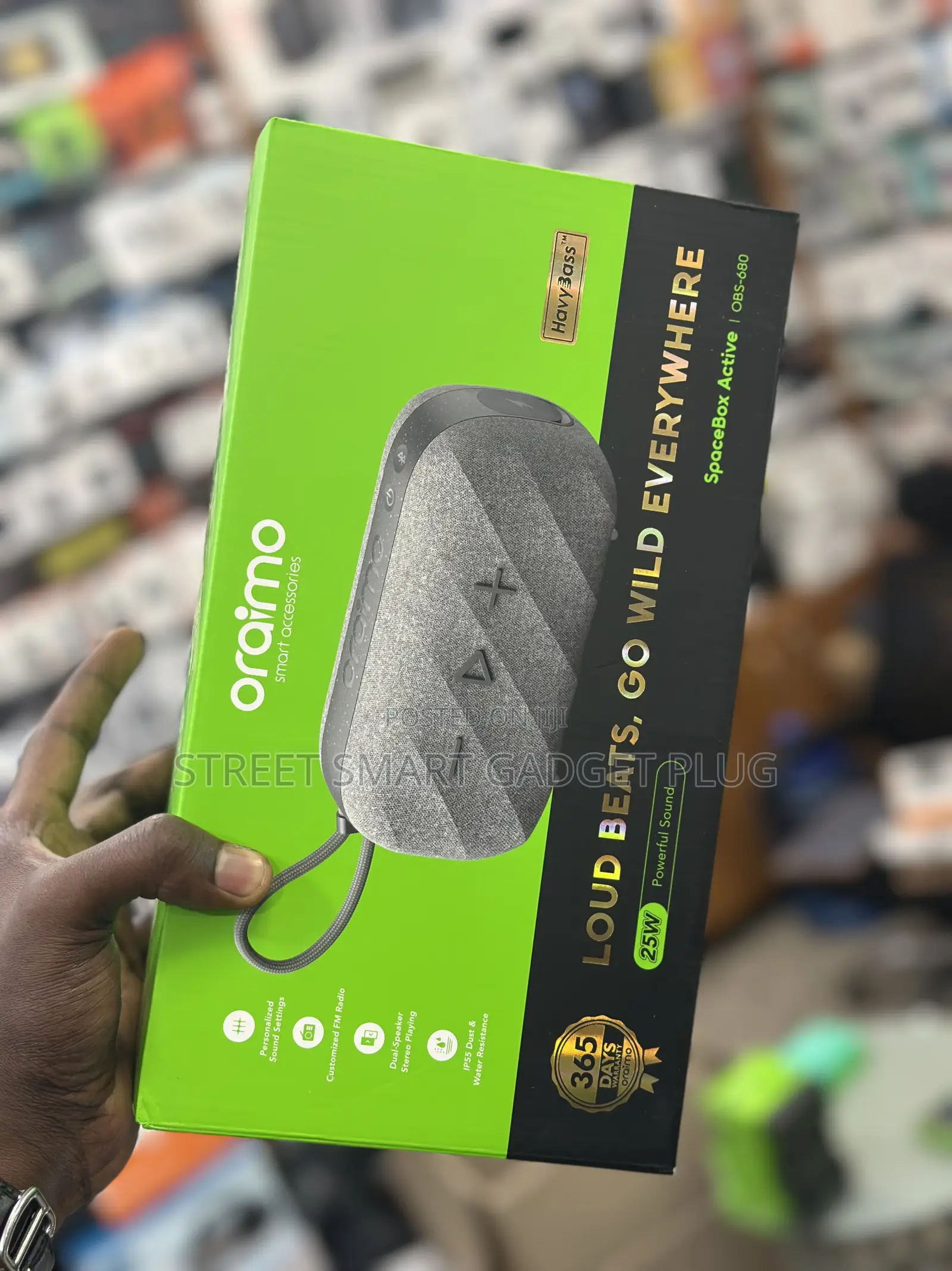 Oraimo Space Box Active Fm Radio Bluetooth Speaker