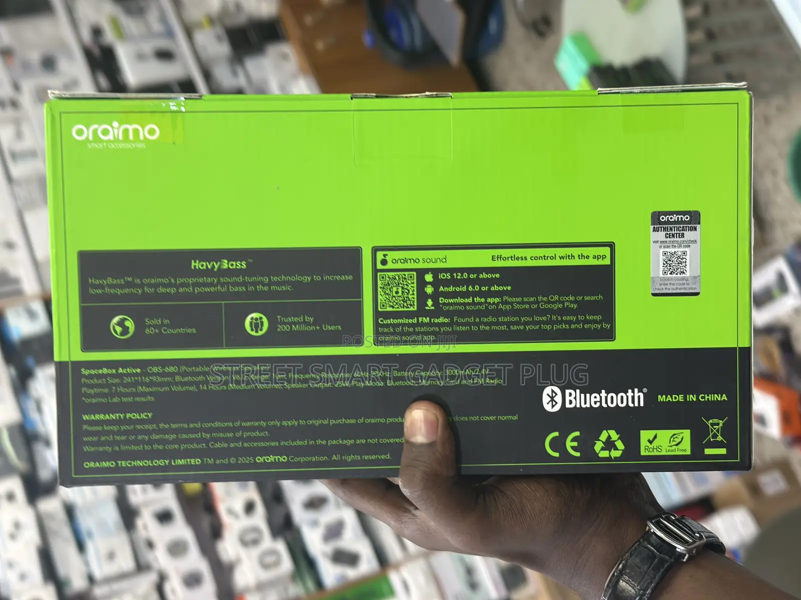 Oraimo Space Box Active Fm Radio Bluetooth Speaker
