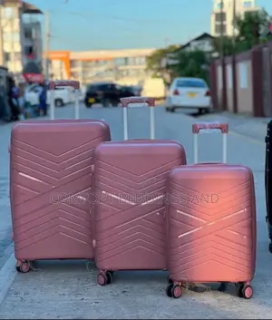 3 Pieces Rubber Suitcase