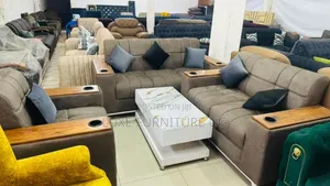 6seater Sofa /Wooden Arm Rest