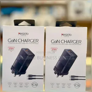 Fast Charger 65w Yesido Gan Fast Charger