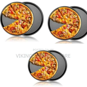 Generic Non-Stick Pizza Baking Pan, Often Made of Durable Carbon Steel