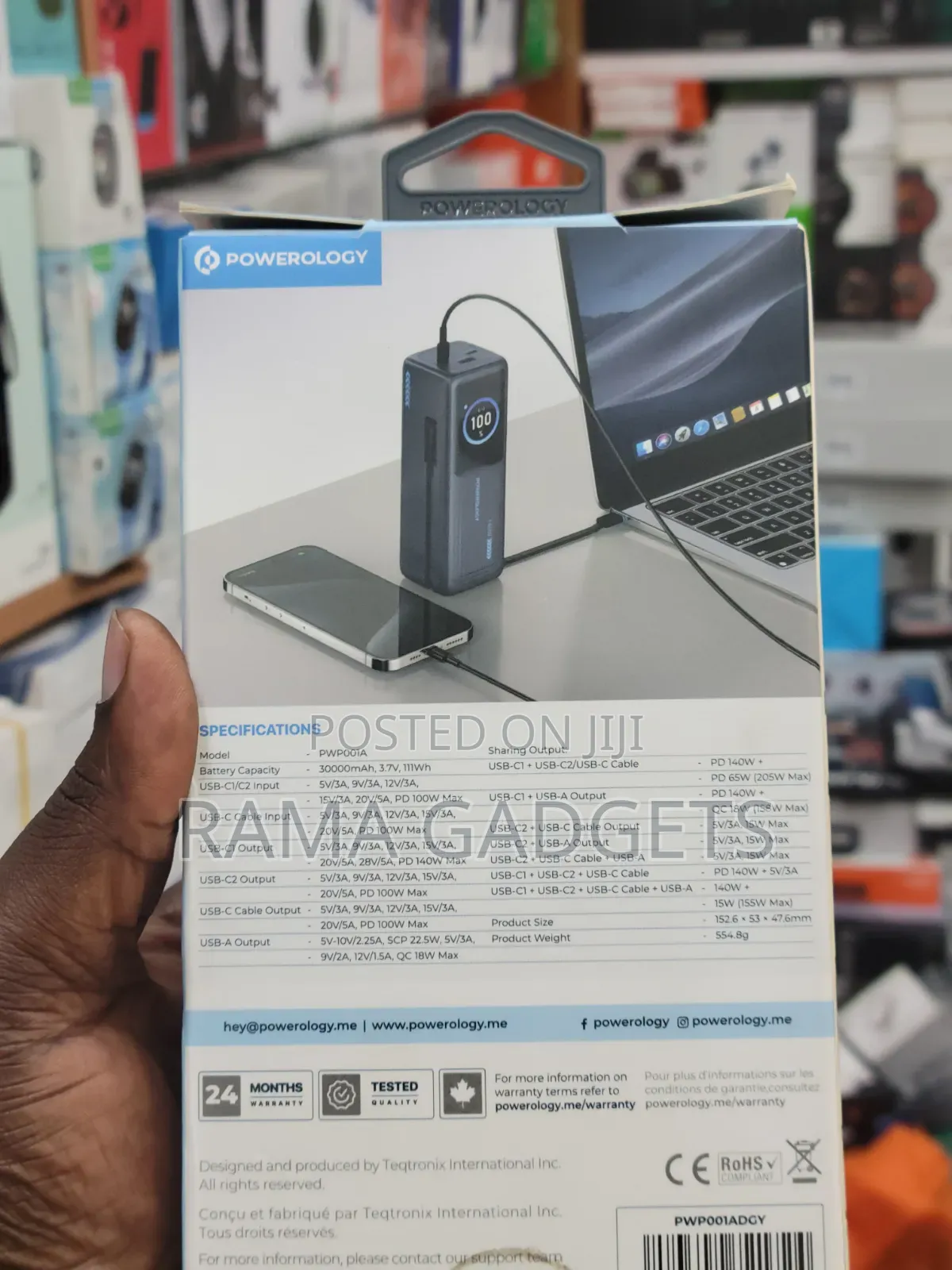 Powerology Thunderamp 30000mah Power Bank.