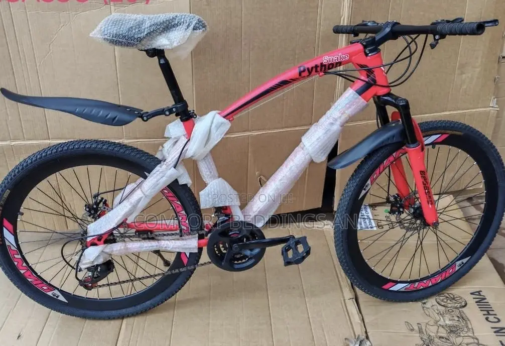 Adult Gear Bicycle With Adjustable Seat Red