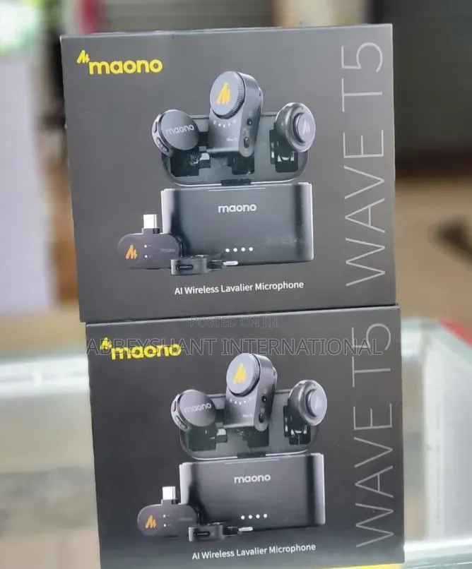 Maono Wave T5 Ai Wireless Lavalier Microphone System