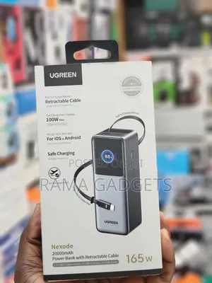 Ugreen Nexode 20000mah Power Bank With a Retractable Cable
