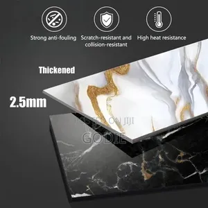 12 Sheets 60 X 30 Cm Waterproof Vinyl Wall Sticker, High Temperature