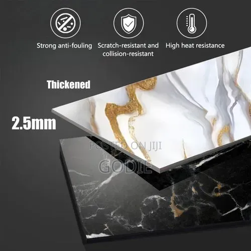 12 Sheets 60 X 30 Cm Waterproof Vinyl Wall Sticker, High Temperature