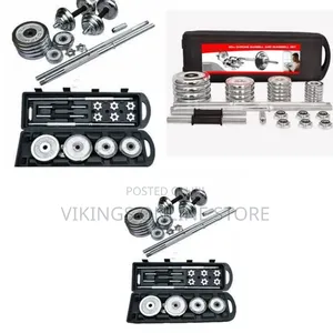50kg Chrome Barbell and Dumbbell Set