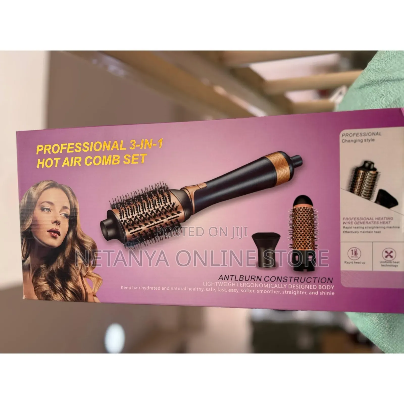 Professional 3in1 Hot Air Comb Set