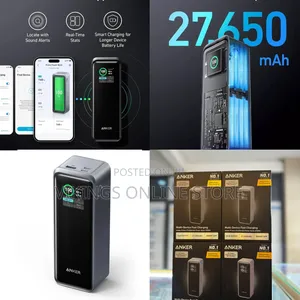 Anker Prime Power Bank, 27,650mah 3-Port 250w Portable Charge