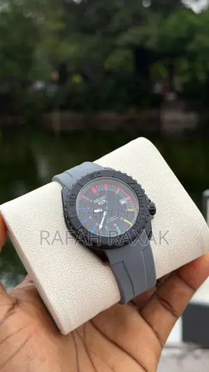 Gray Rubber Strap Seiko 5 Sports Rainbow Mod
