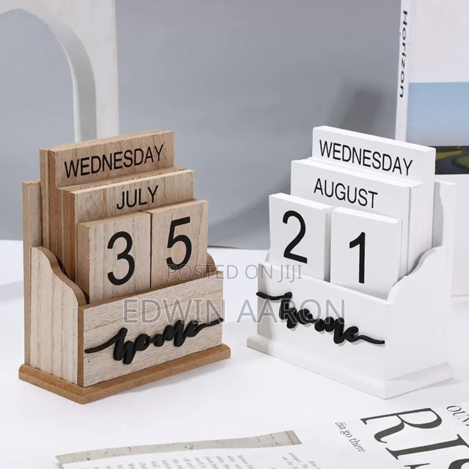 Wooden Desk Calender