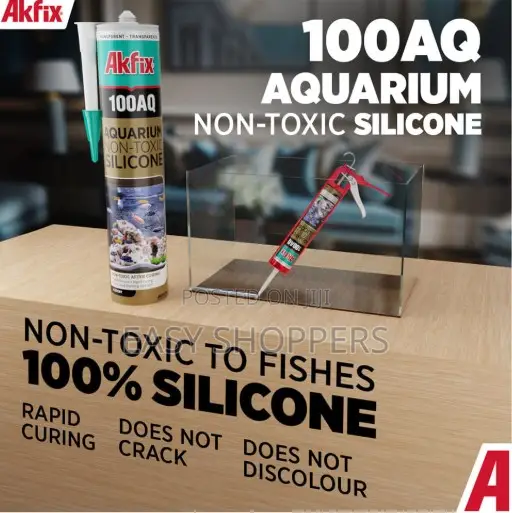 Akfix 100aq Aquarium Silicone Sealant for Constructing Fish Tanks