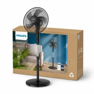 Philips Series 600 Pedestal Fan Acp620/01 Ultra Quite 5 Blades,3 Speed
