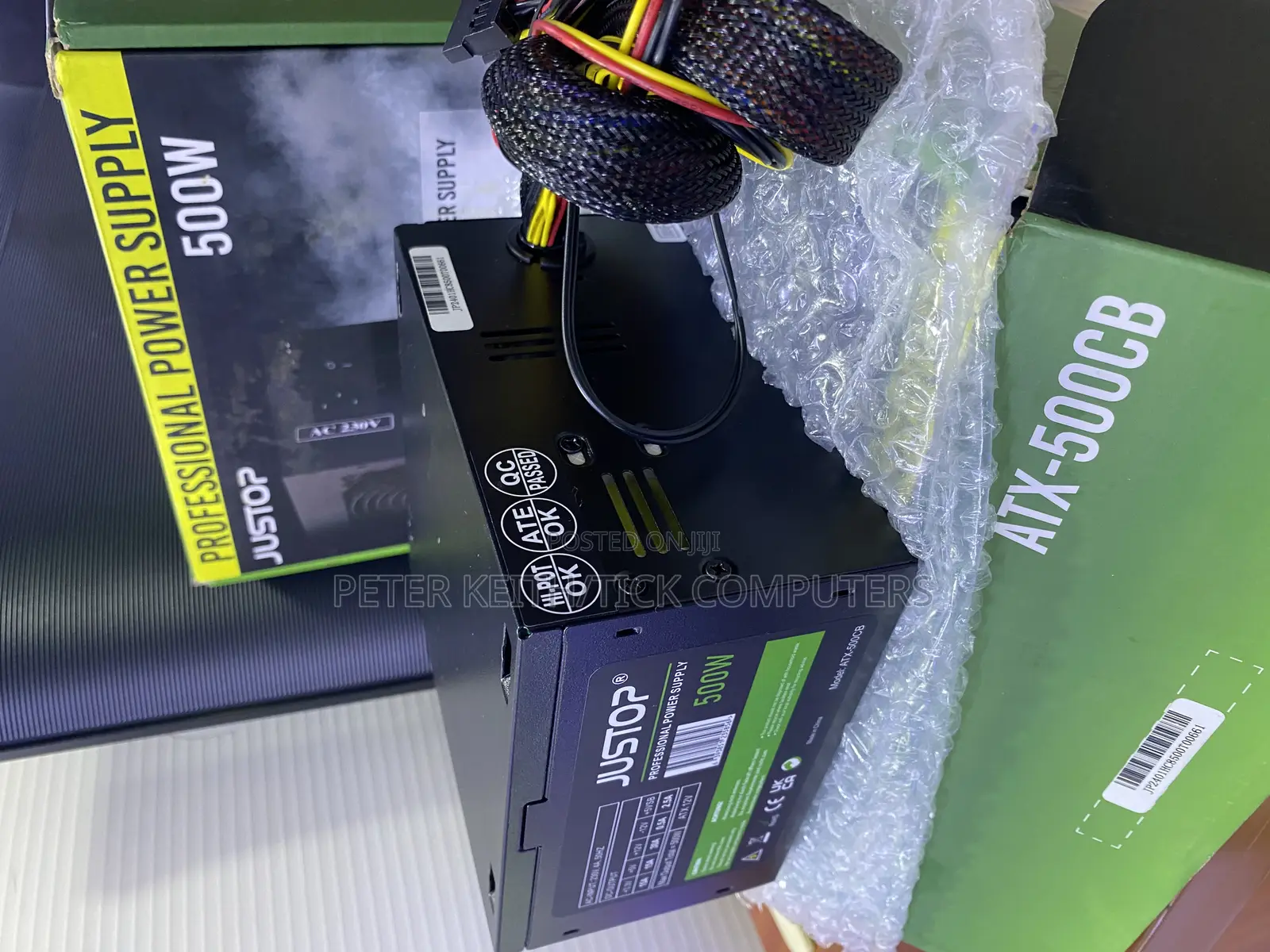 Original Justop Professional 500w Power Supply Model: Atx-500cb Atx