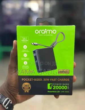 Oraimo Powernova L21 (Model Opb-7203c) Power Bank.