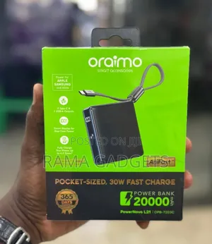 Oraimo Powernova L21 (Model Opb-7203c) Power Bank.