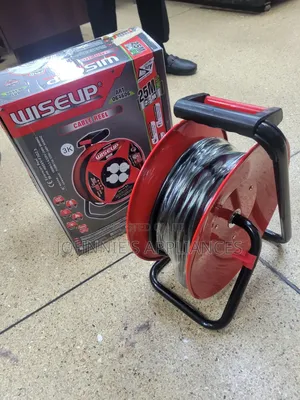 Wiseup 25m Heavy-duty Cable Reel Extension – 2.5mm2 Multi-socket Power