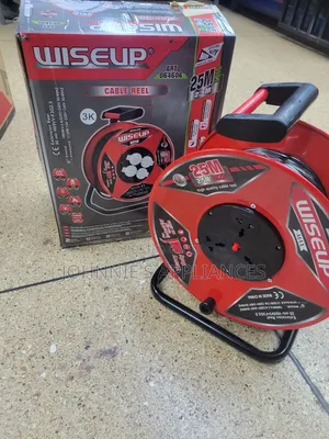 Wiseup 25m Heavy-duty Cable Reel Extension – 2.5mm2 Multi-socket Power