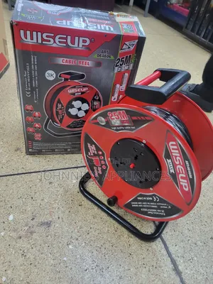 Wiseup 25m Heavy-duty Cable Reel Extension – 2.5mm2 Multi-socket Power