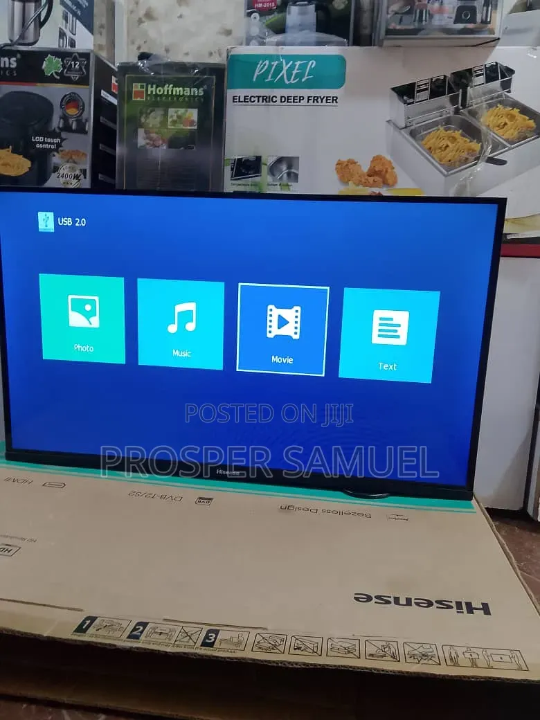 Hisense 32 Inches Digital Flat Screen Flameless With Inbuilt