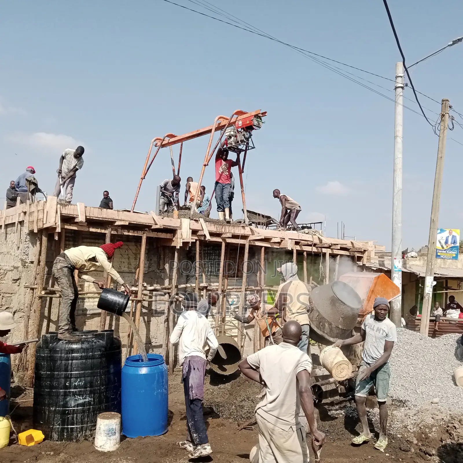 Concrete | Mixers | Vibrators | Cranes |Labourers| Hoist for Hire